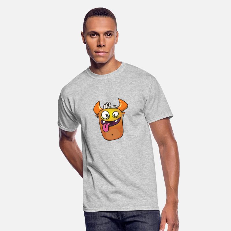 Cute yellow cheeky monster