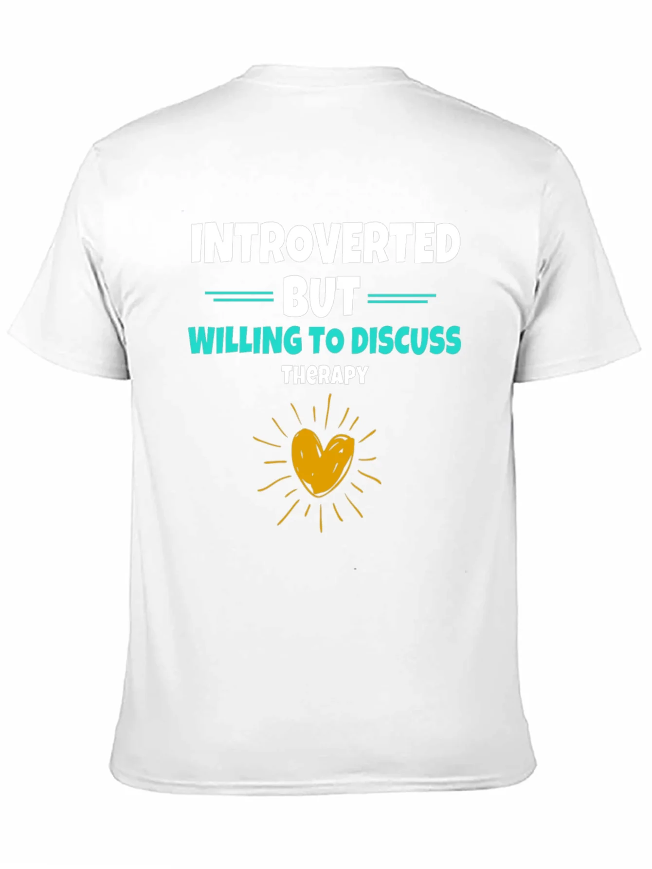 Introverted But Willing to Discuss Therapy Black T-Shirt
