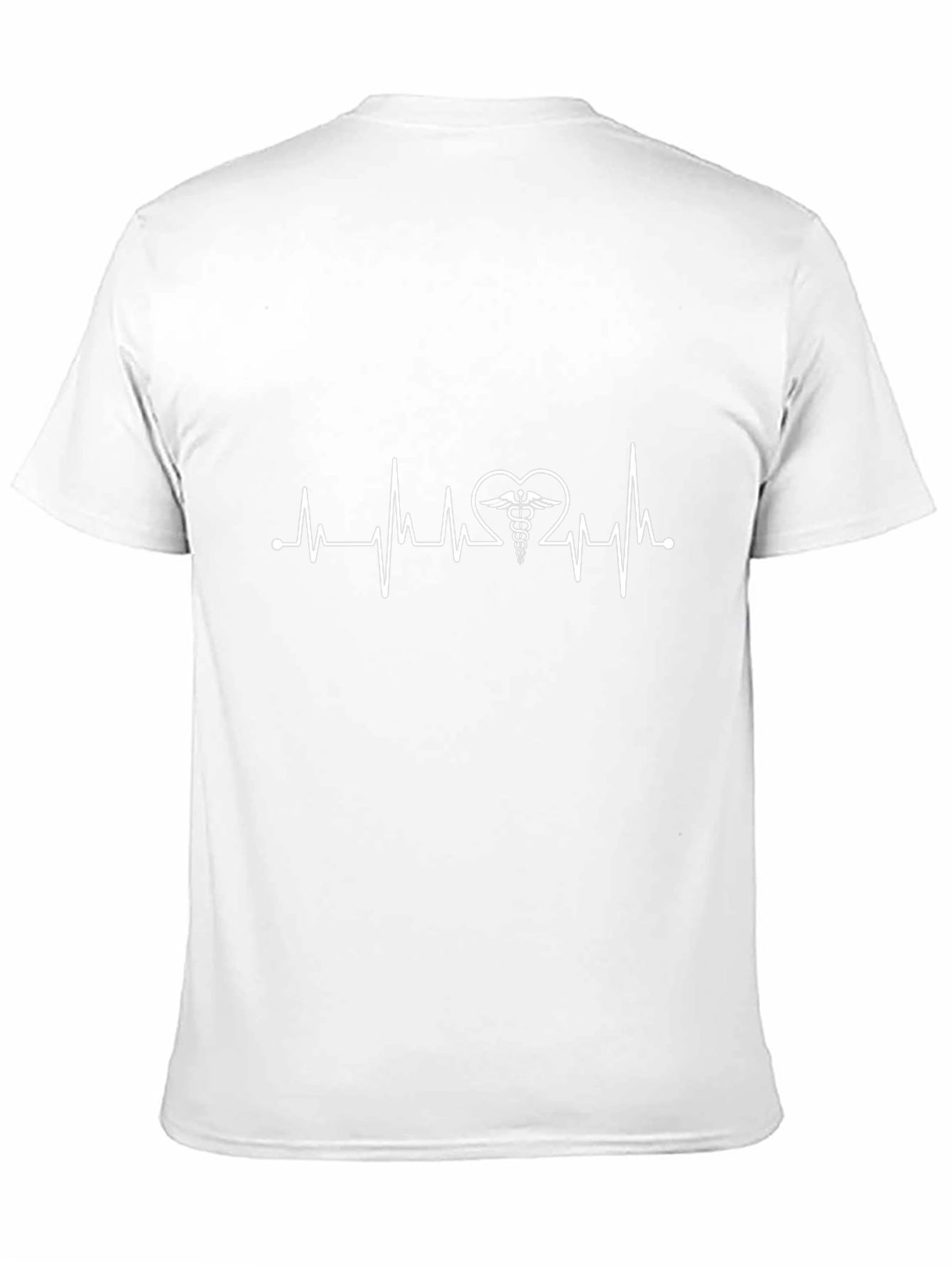 Heartbeat Caduceus T-Shirt - Medical Professional Tee