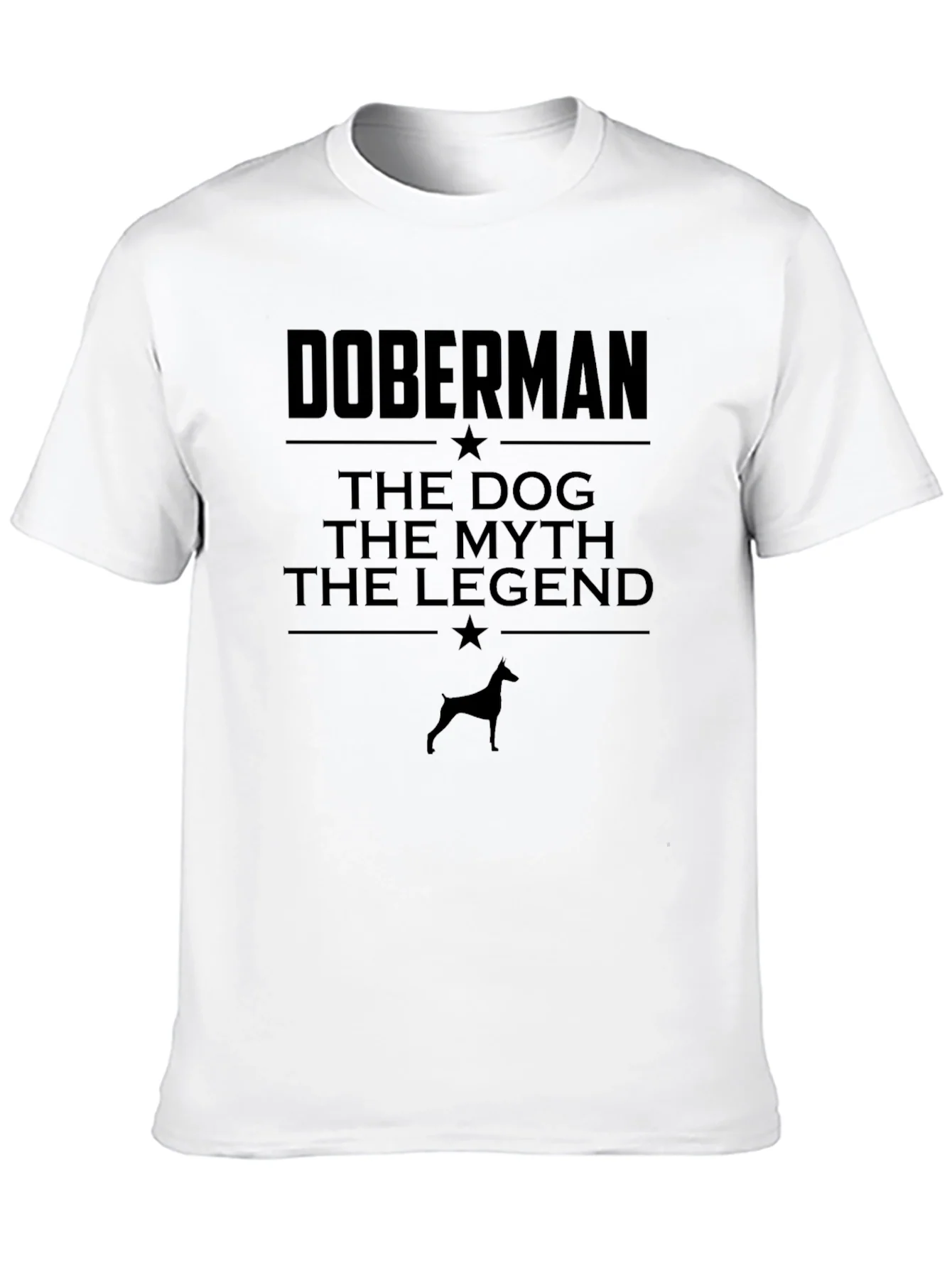 Doberman Dog Myth Legend Black T-Shirt