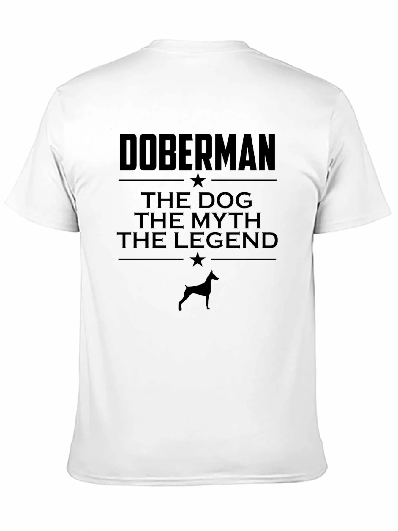Doberman Dog Myth Legend Black T-Shirt