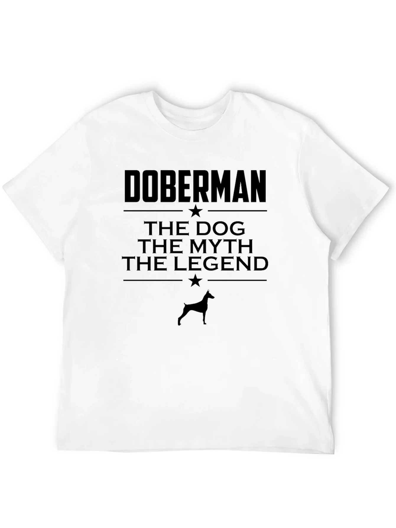 Doberman Dog Myth Legend Black T-Shirt