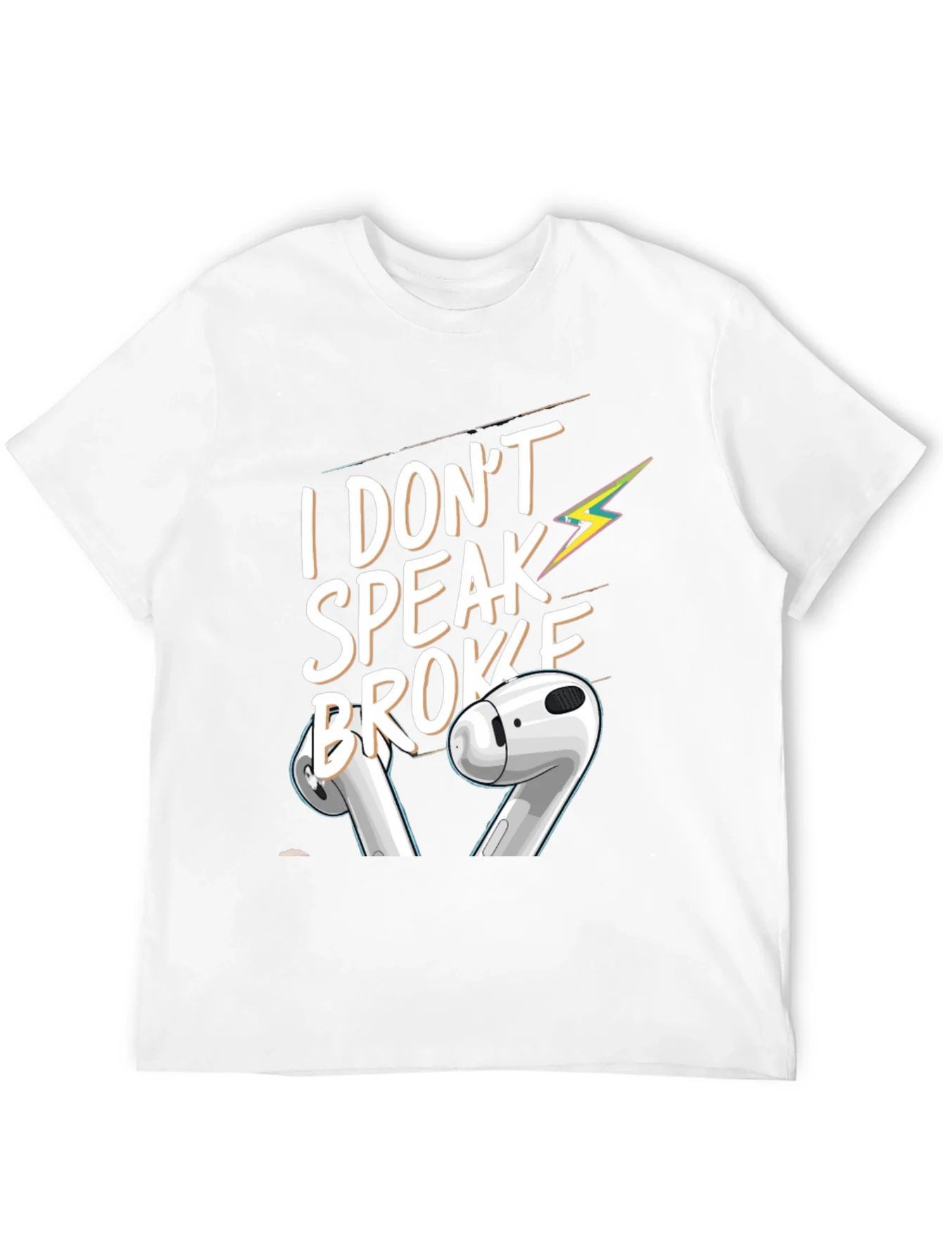 I Dont Speak Broke Black Graphic T-Shirt