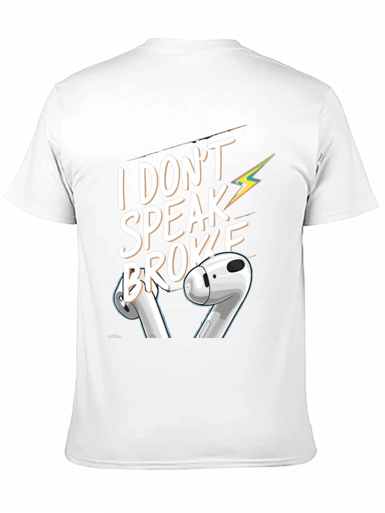 I Dont Speak Broke Black Graphic T-Shirt