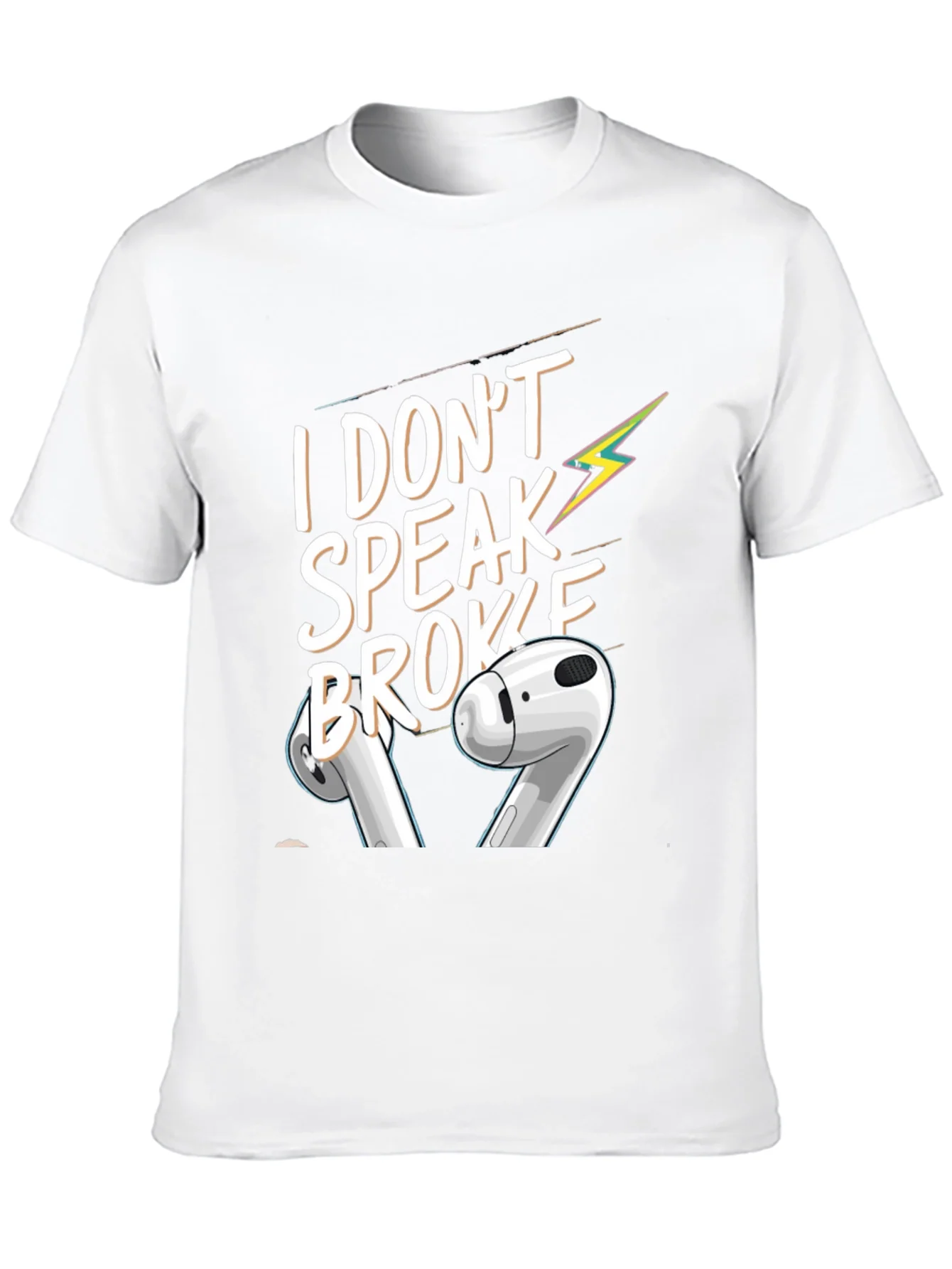 I Dont Speak Broke Black Graphic T-Shirt