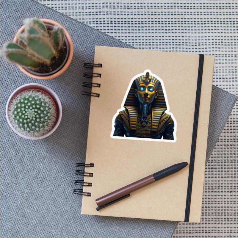 Cyber Pharaoh – Neon Tribal Godhead Art