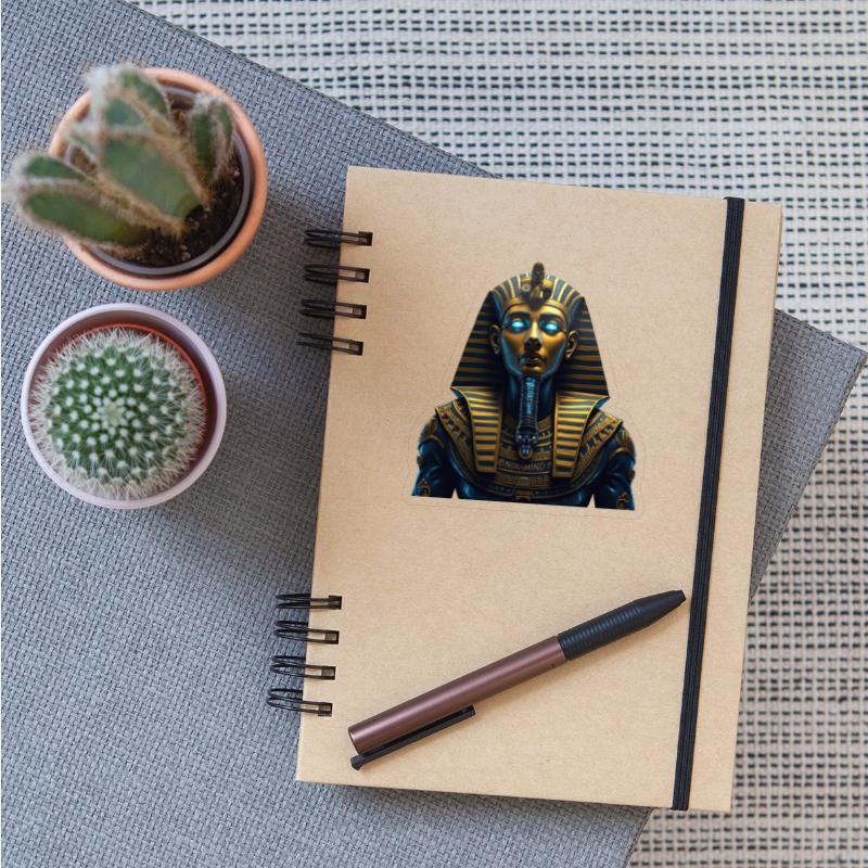 Cyber Pharaoh – Neon Tribal Godhead Art