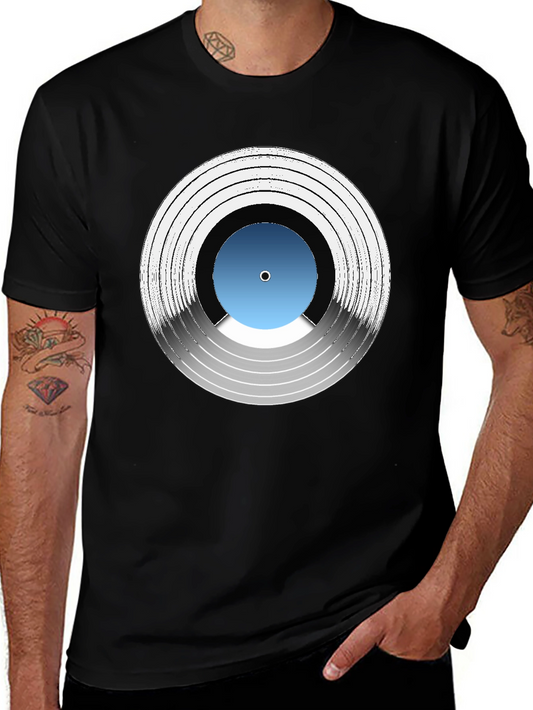 Vinyl Record Graphic Tee - Music Lover T-Shirt