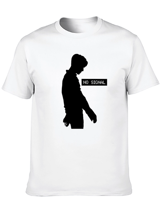 No Signal Silhouette Tee - Black Graphic T-Shirt