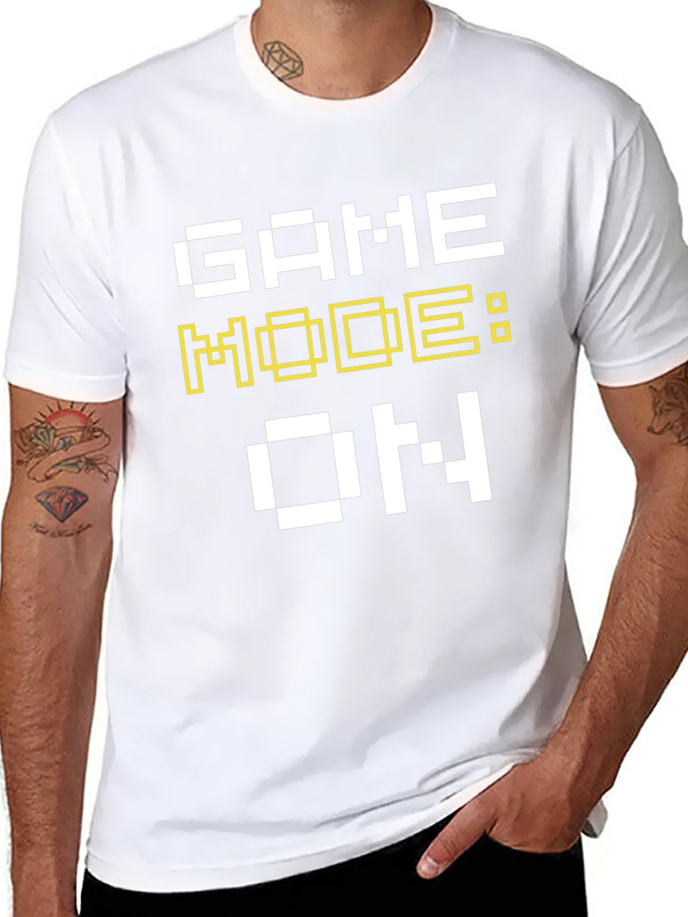 Game Mode On Black Graphic Tee