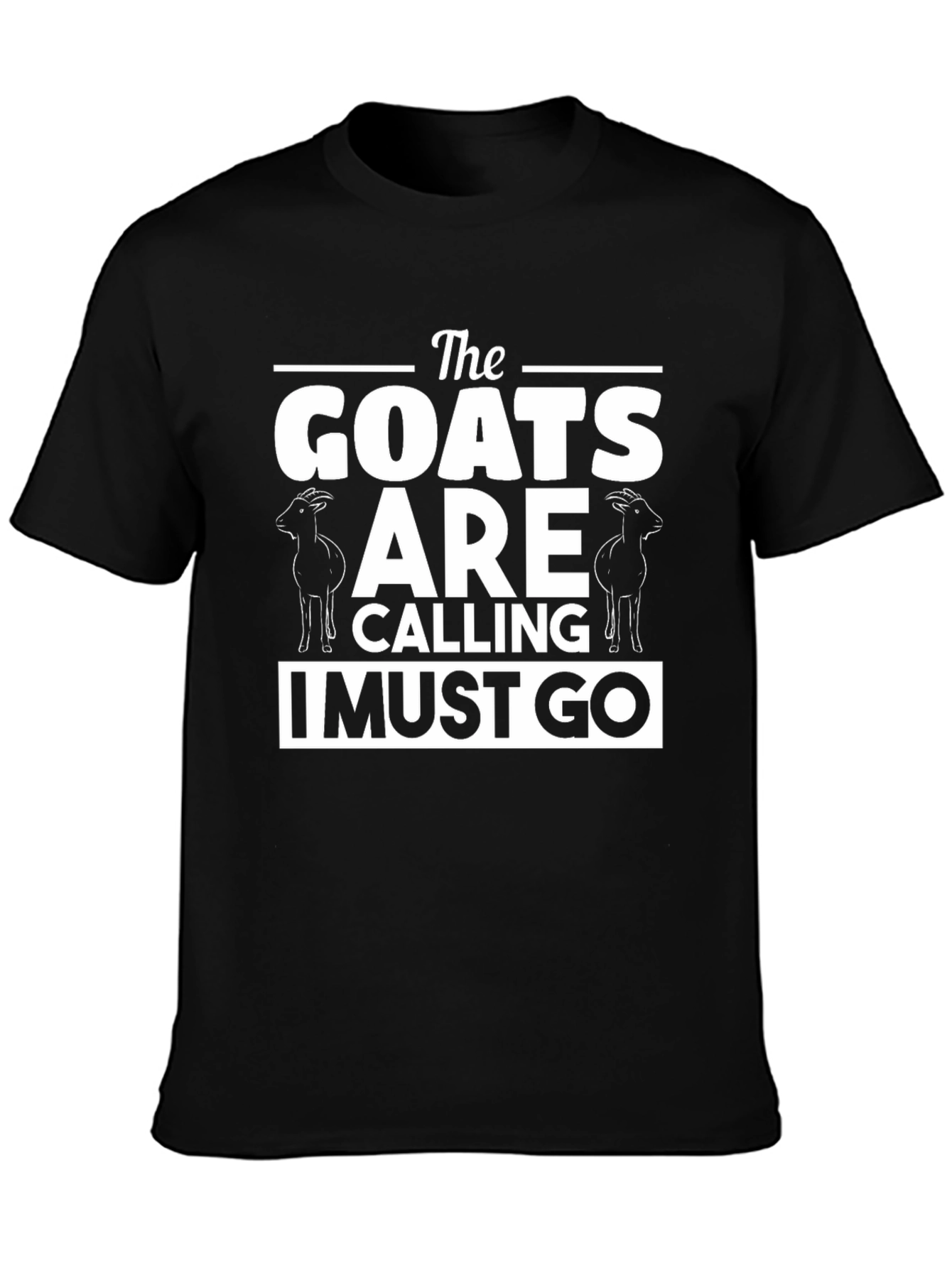 The Goats are Calling Mens Black T-Shirt