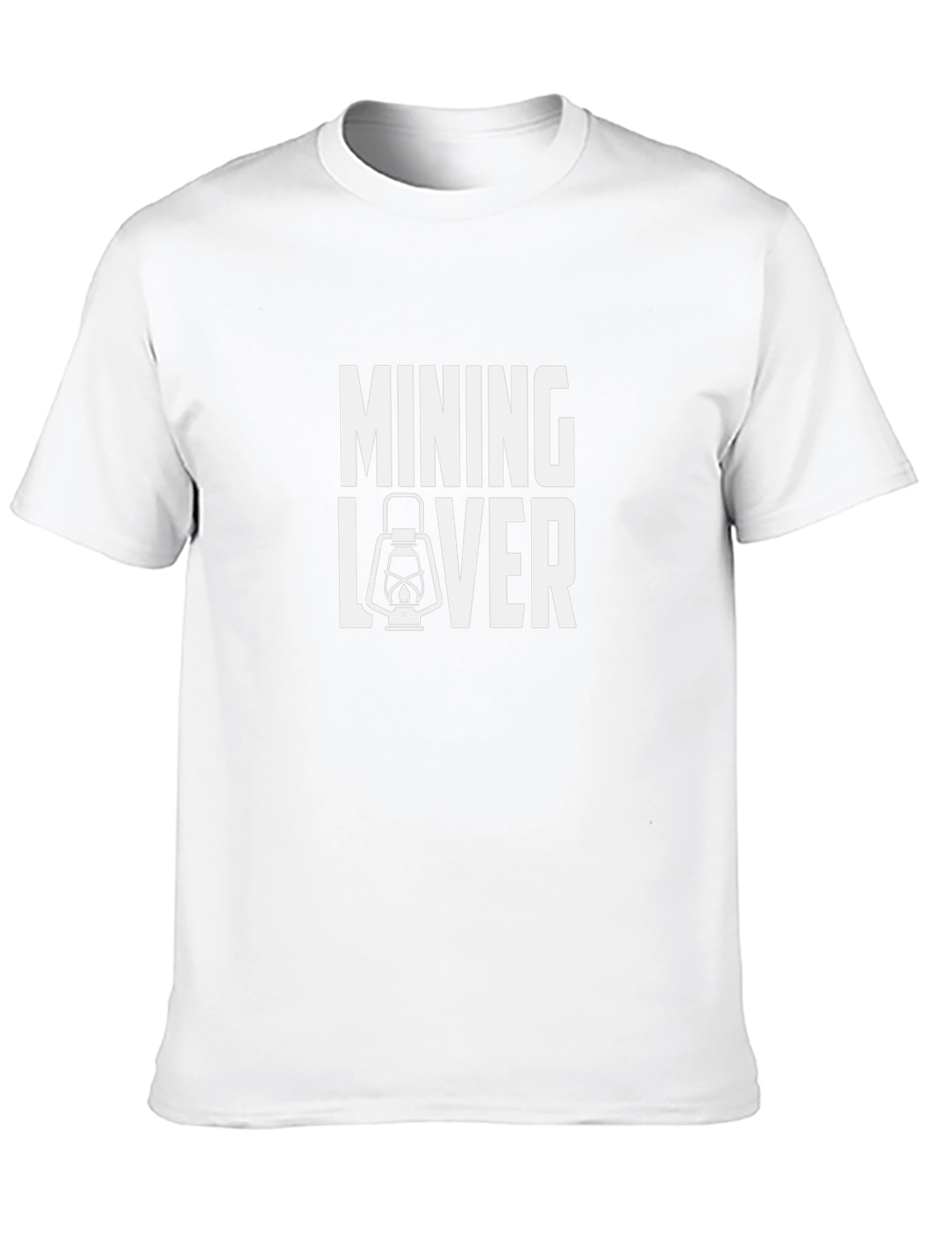 Mining Lover Graphic Tee - Black Crew Neck T-Shirt