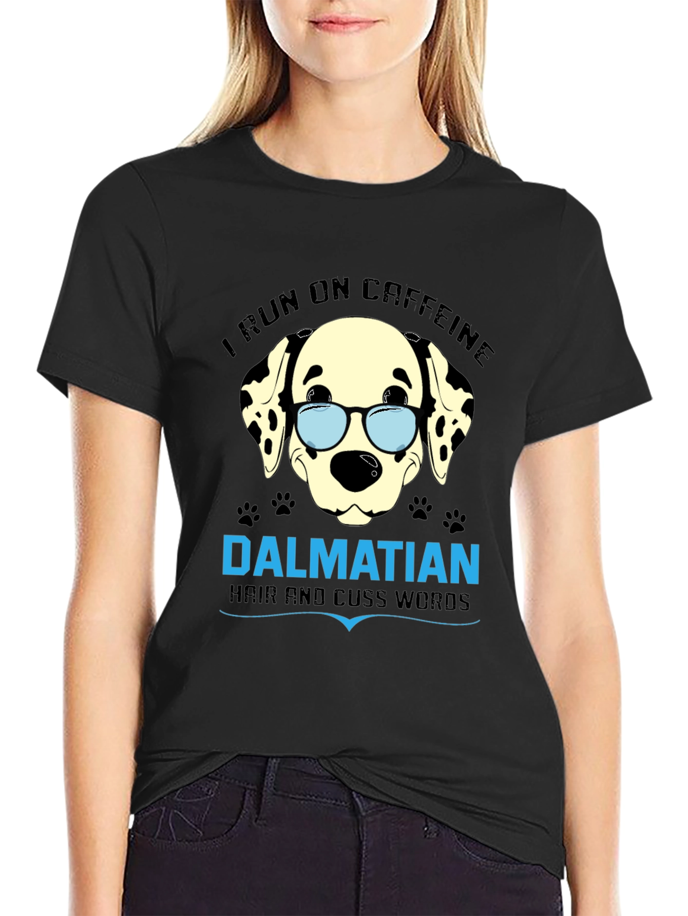 Dalmatian Caffeine Humor Graphic Tee