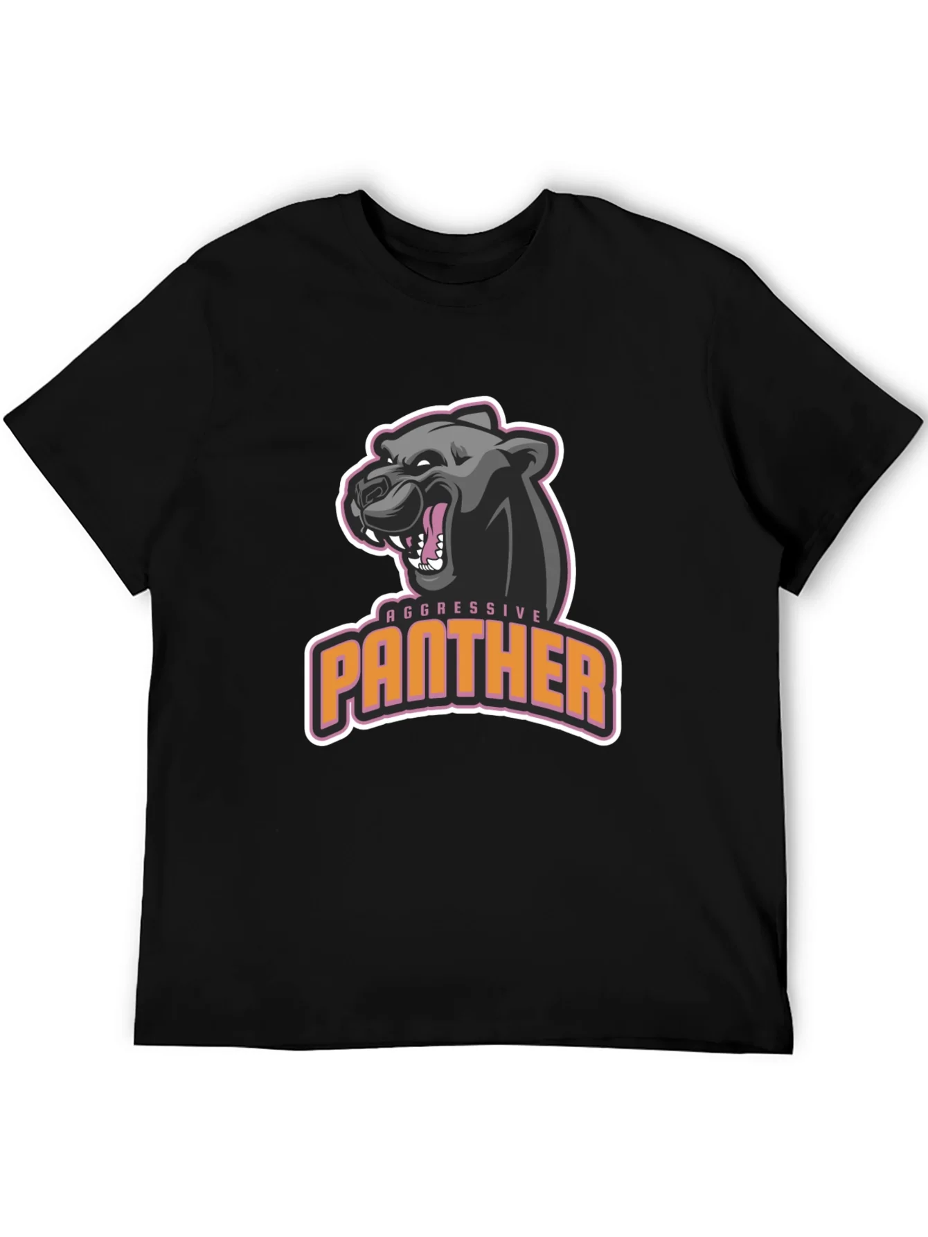 Aggressive Panther Graphic T-Shirt