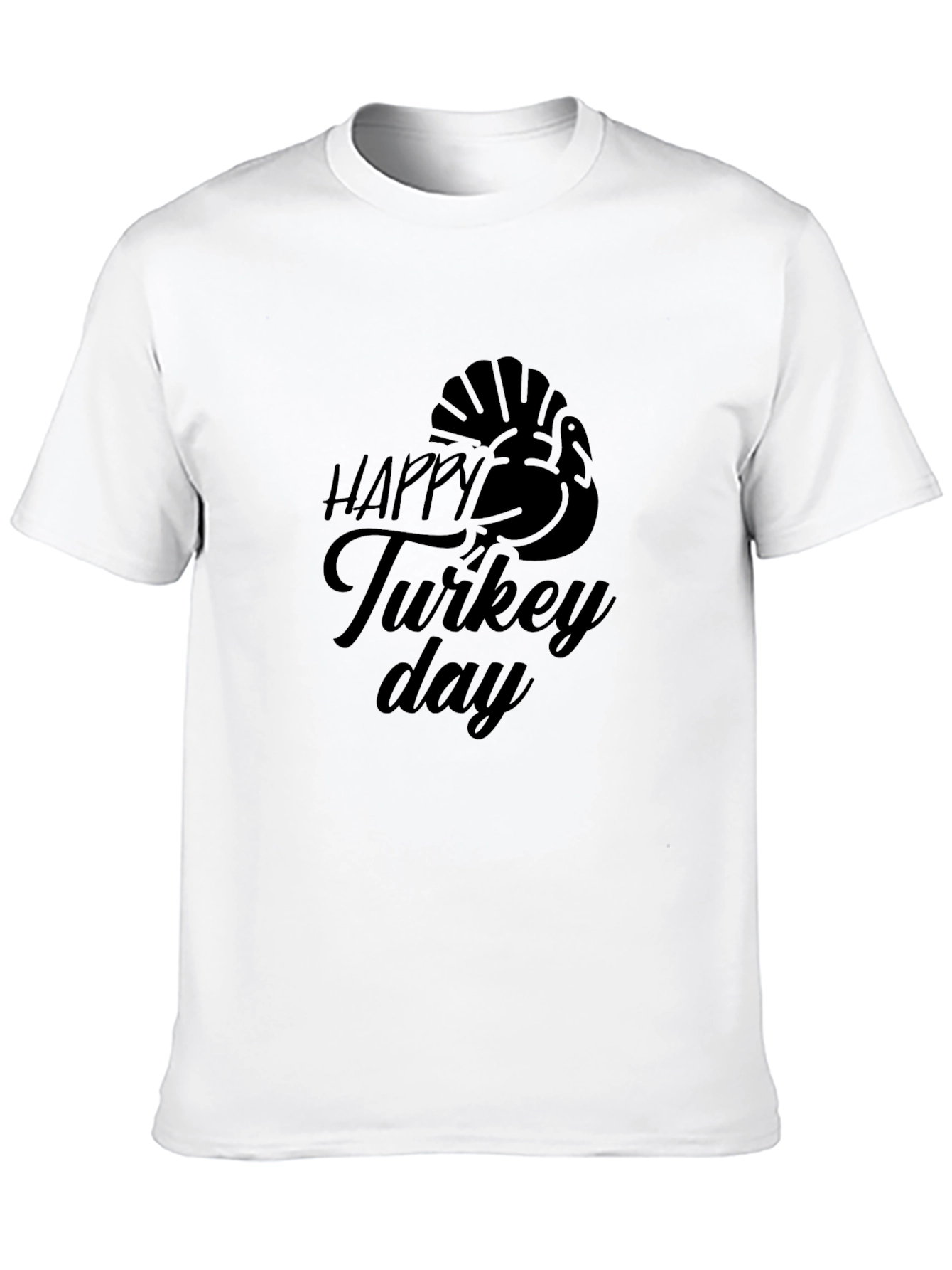Happy Turkey Day Black T-Shirt
