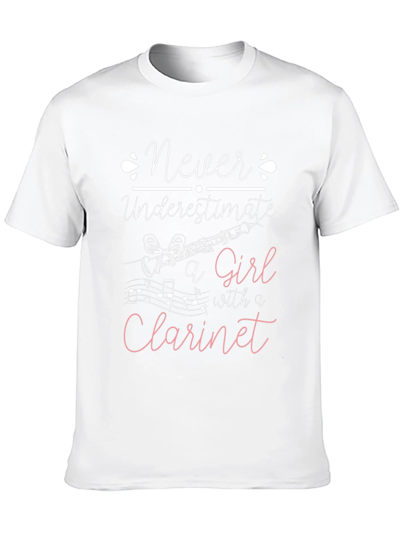 Never Underestimate Clarinet Girl T-Shirt