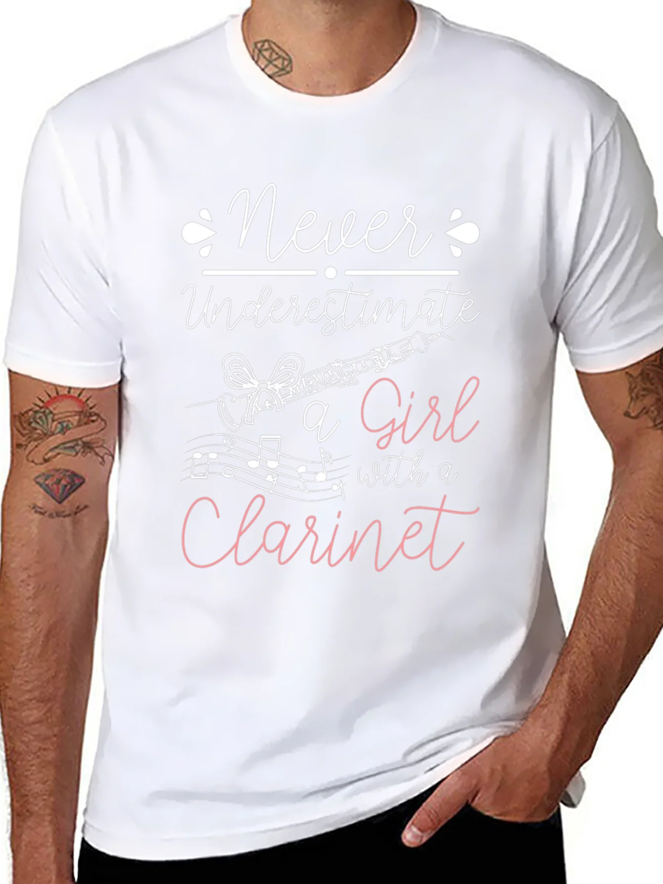 Never Underestimate Clarinet Girl T-Shirt