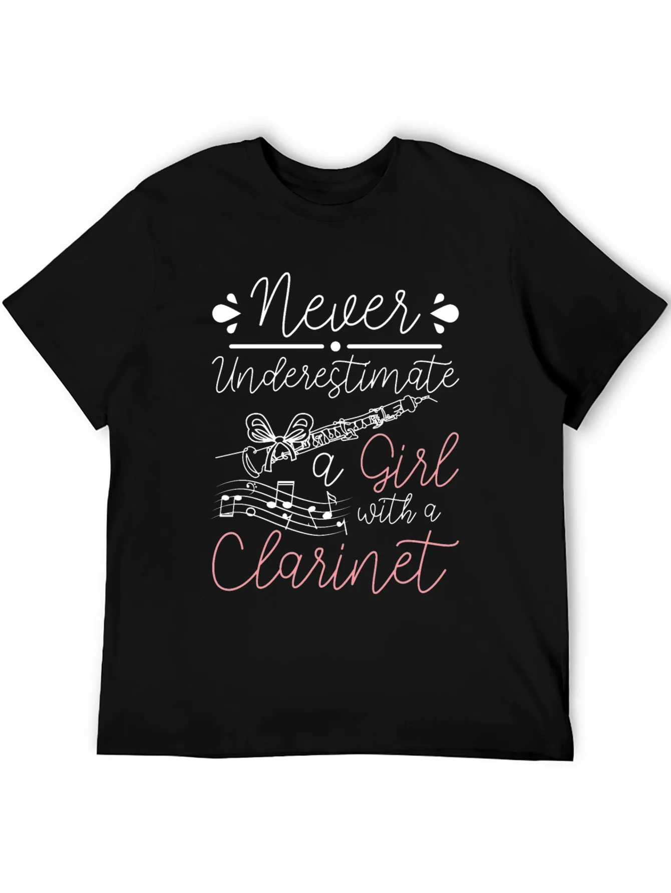 Never Underestimate Clarinet Girl T-Shirt
