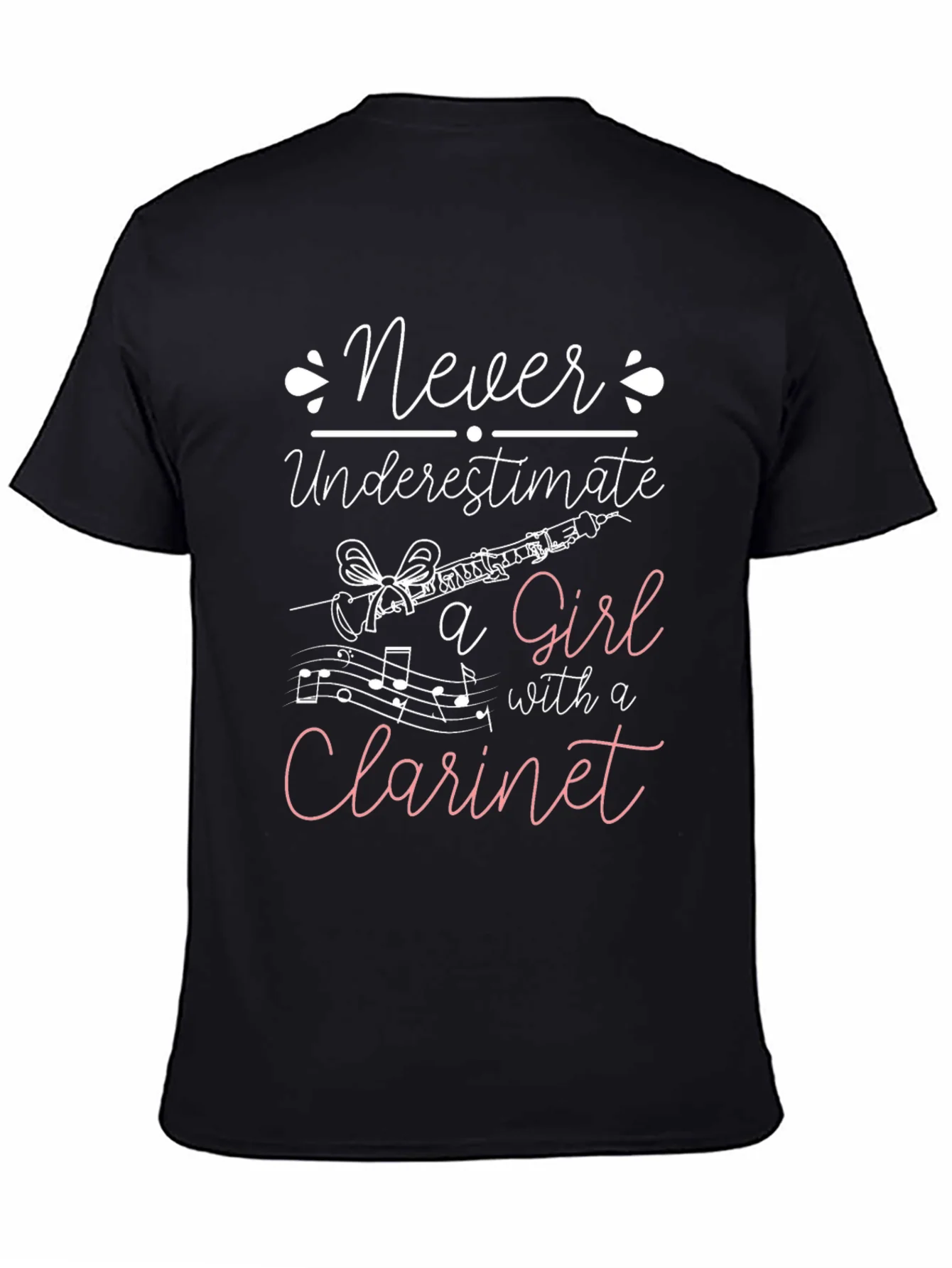Never Underestimate Clarinet Girl T-Shirt