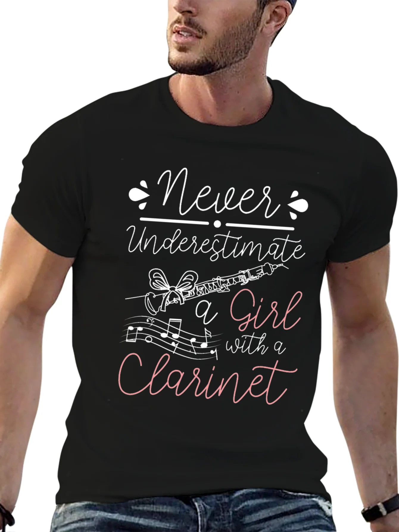 Never Underestimate Clarinet Girl T-Shirt