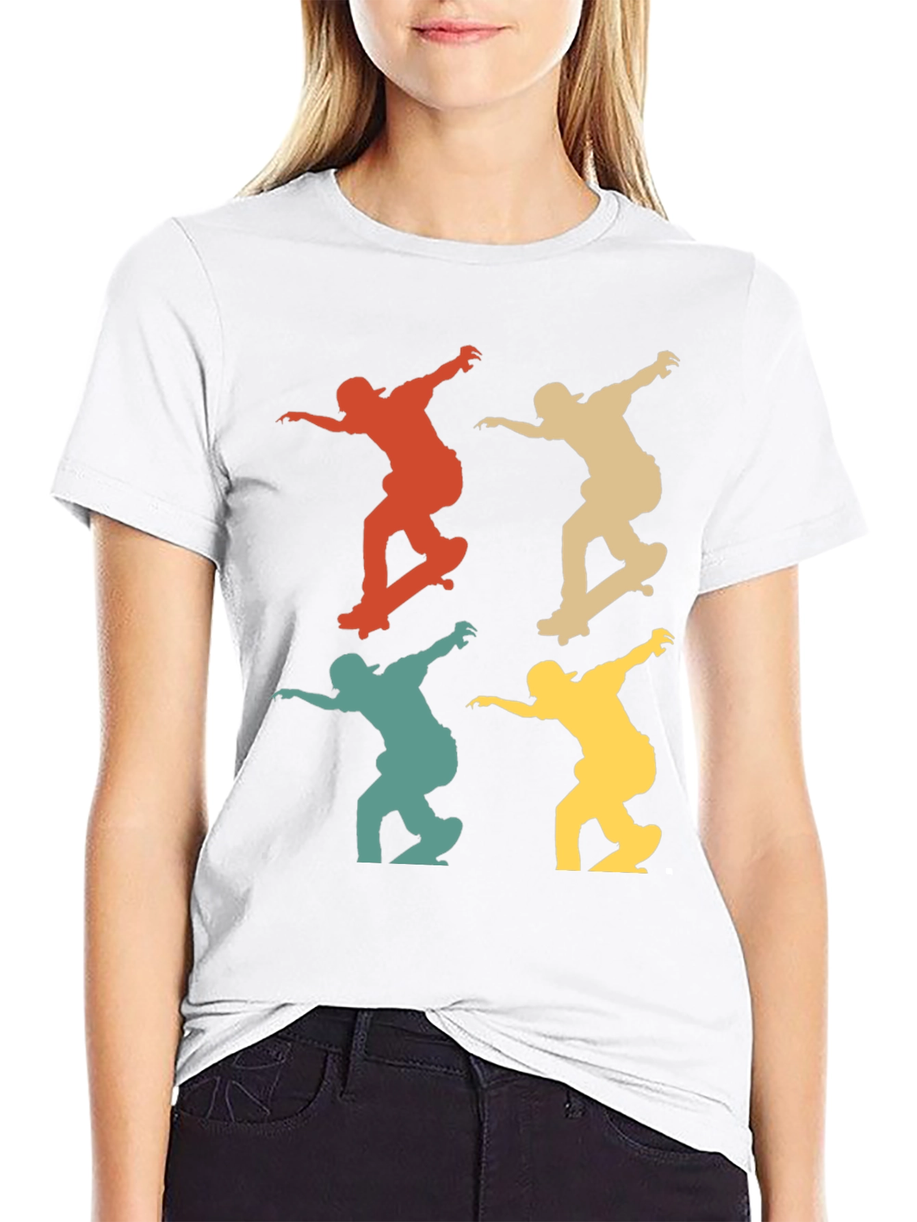 Retro Skateboarder T-Shirt - Cool Graphic Tee