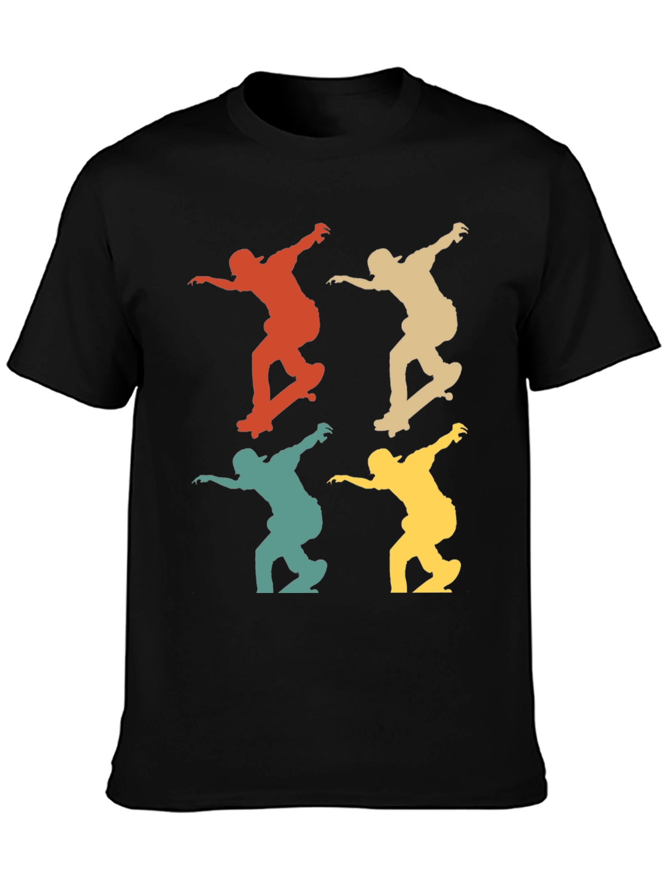 Retro Skateboarder T-Shirt - Cool Graphic Tee