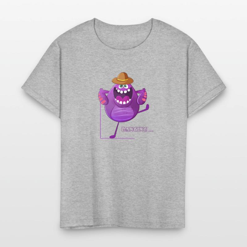 Dancing Cute Purple Monster