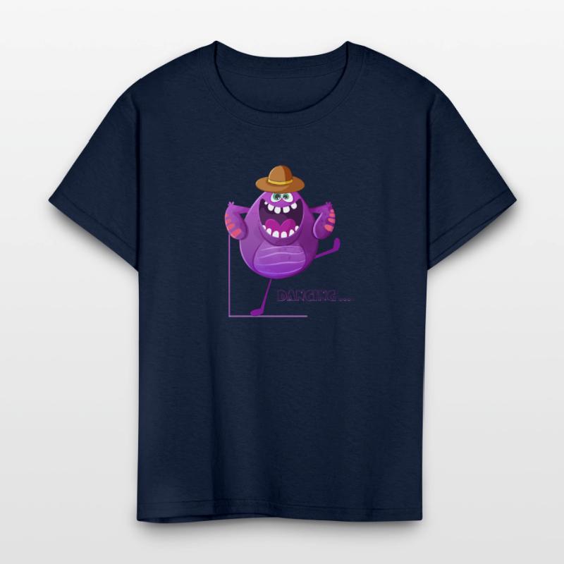 Dancing Cute Purple Monster