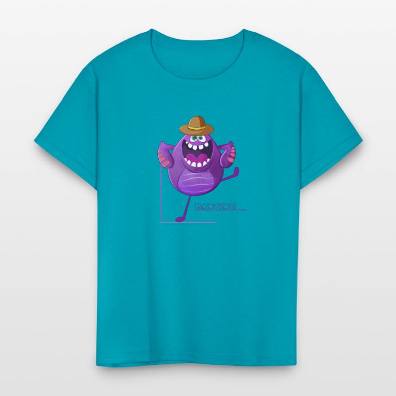 Dancing Cute Purple Monster