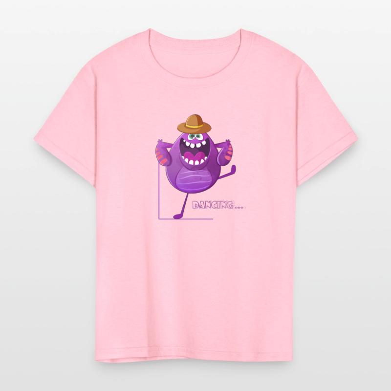 Dancing Cute Purple Monster