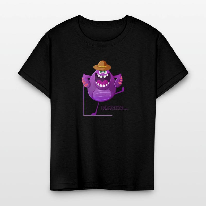 Dancing Cute Purple Monster