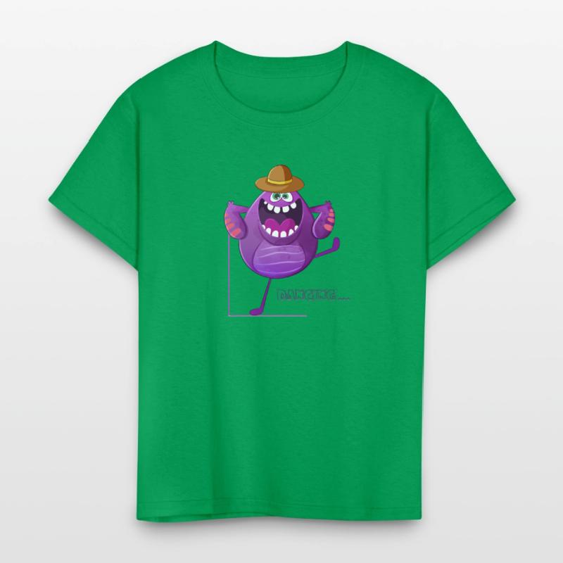 Dancing Cute Purple Monster