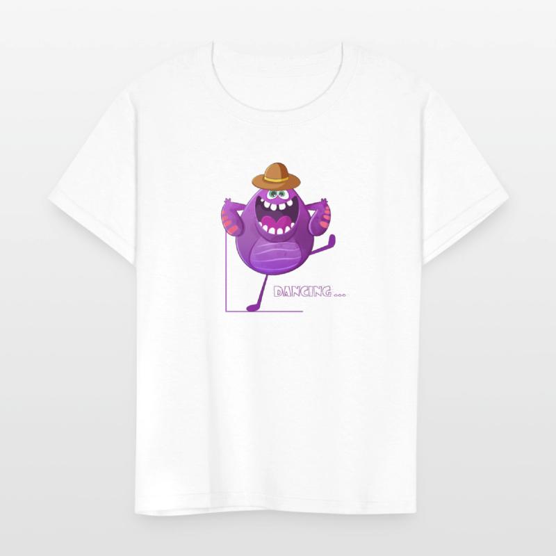 Dancing Cute Purple Monster