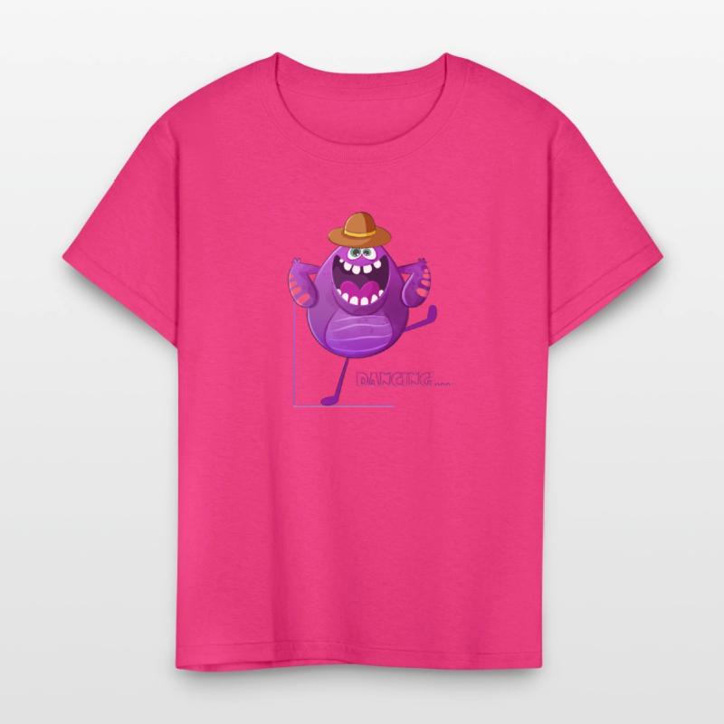 Dancing Cute Purple Monster