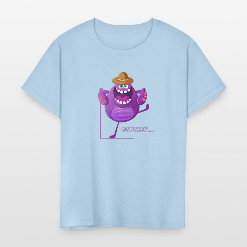 Dancing Cute Purple Monster