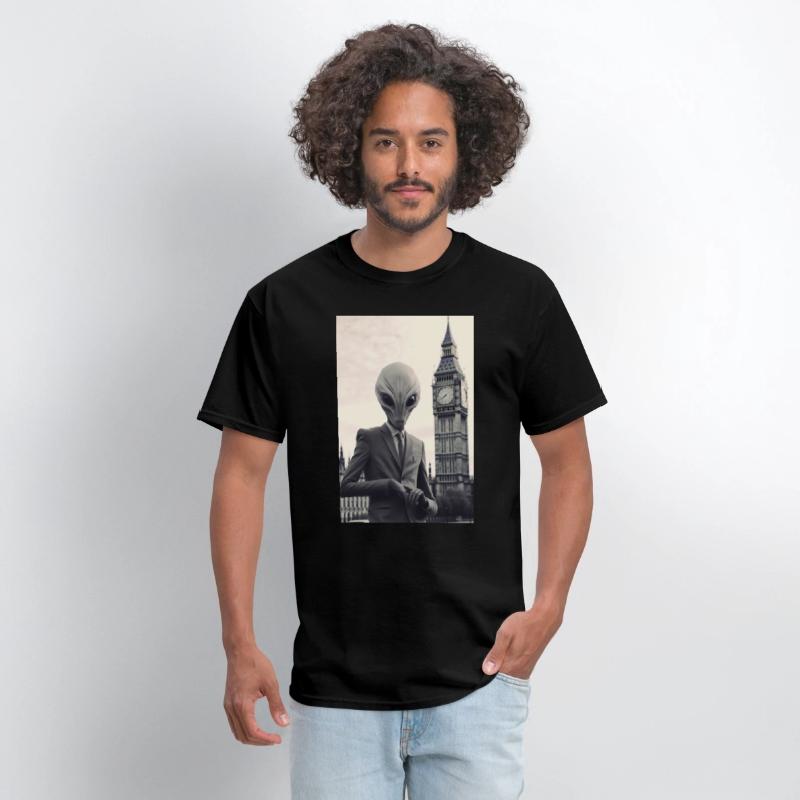 Dapper Alien in London - Art Print at Parliament