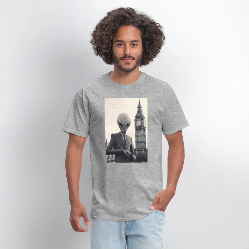 Dapper Alien in London - Art Print at Parliament