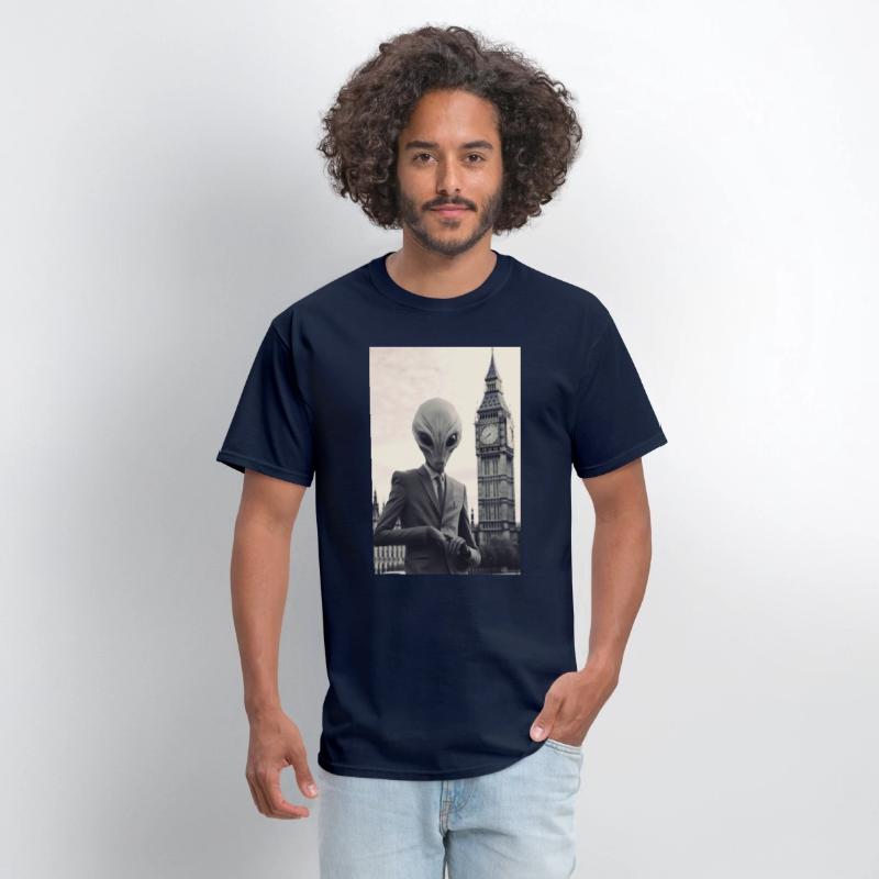 Dapper Alien in London - Art Print at Parliament