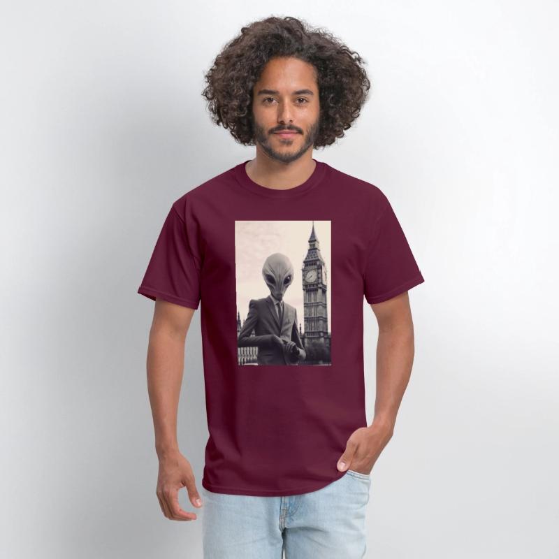 Dapper Alien in London - Art Print at Parliament