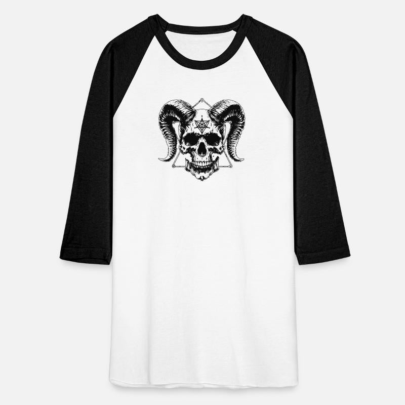 Dark Art Skull Demon Baphomet Horn Devil Grunge