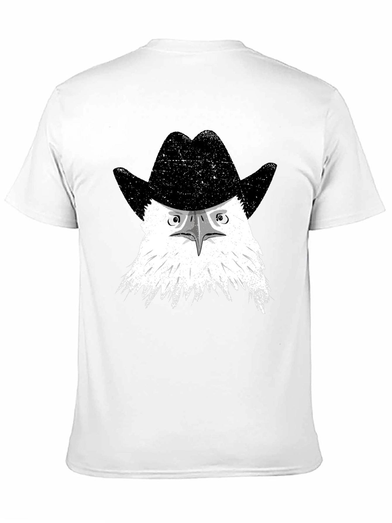 Eagle Cowboy Hat Graphic Tee - Mens Black T-Shirt