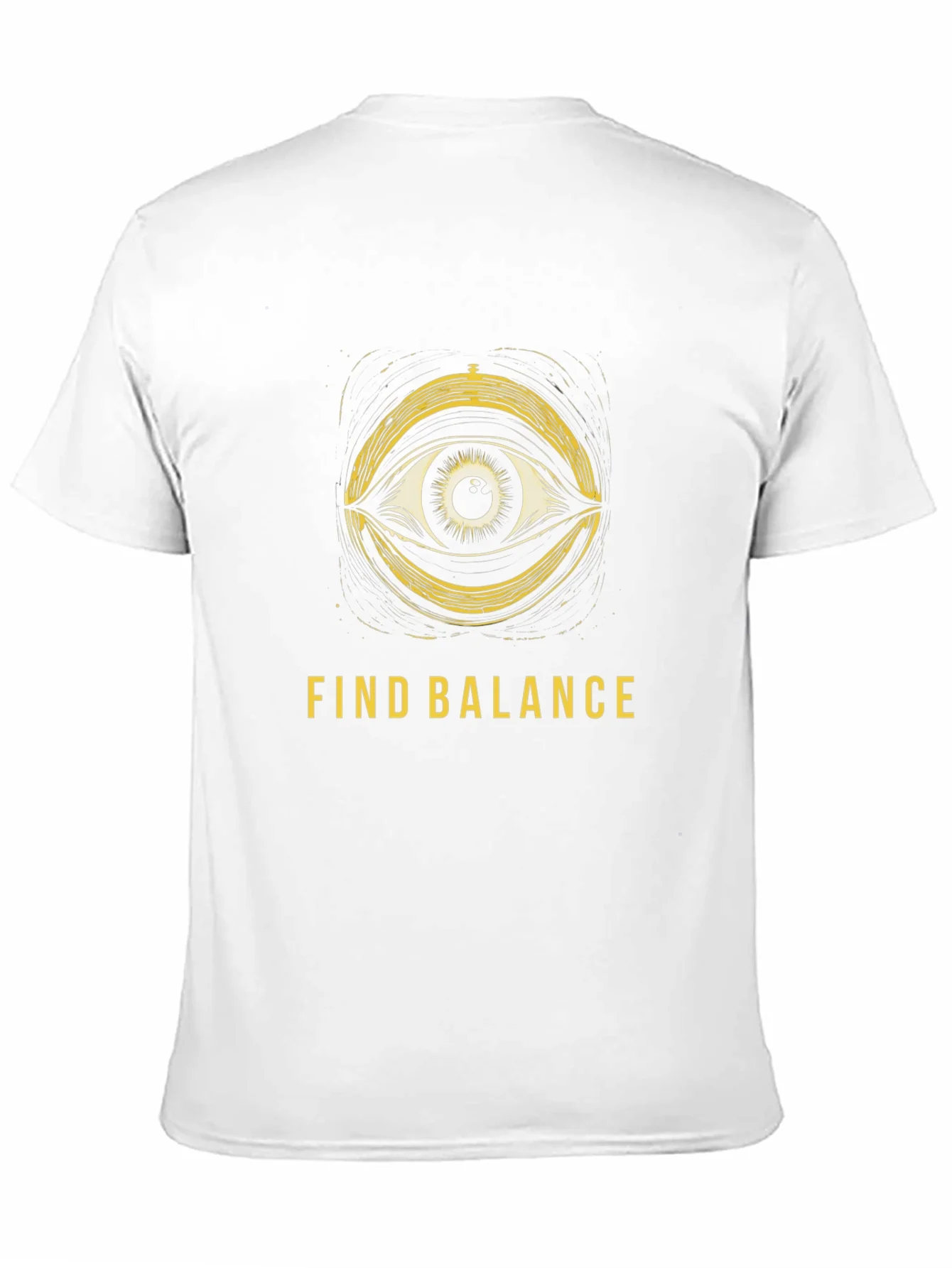 Find Balance Eye Graphic Black T-Shirt