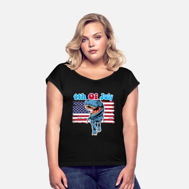 Dinosaur 4th of July Boys Girls Men Amerisaurus