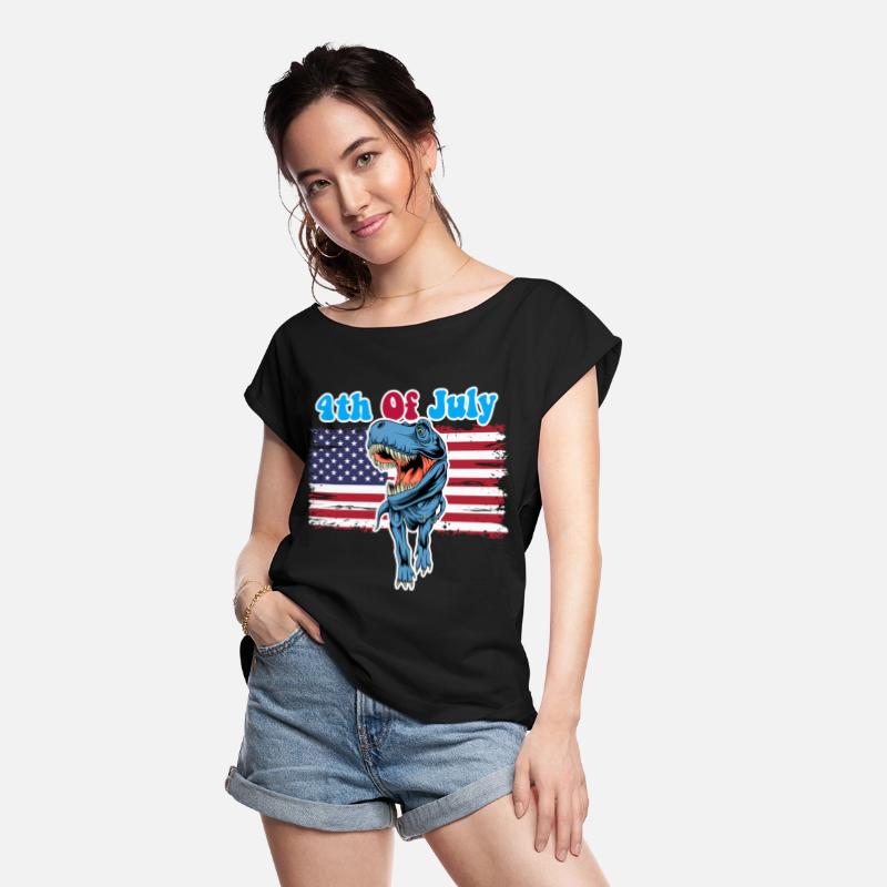 Dinosaur 4th of July Boys Girls Men Amerisaurus