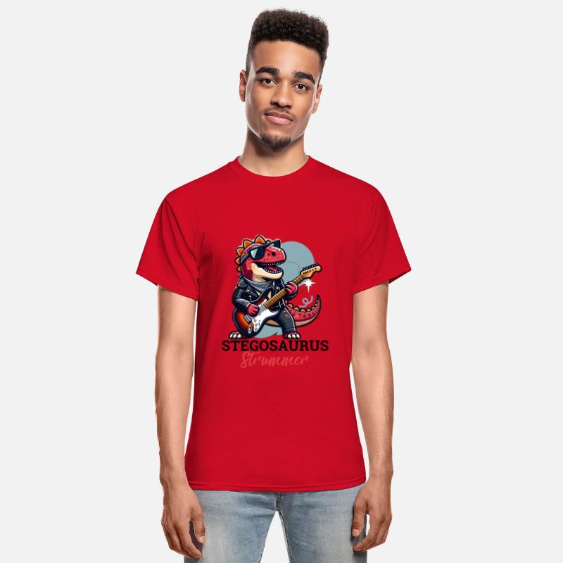 Dinosaur tshirt design Stegosaurus Strummer