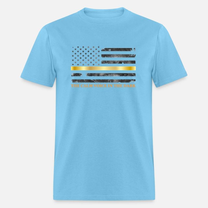 Dispatcher - Thin Yellow Gold Line 911 Emergency