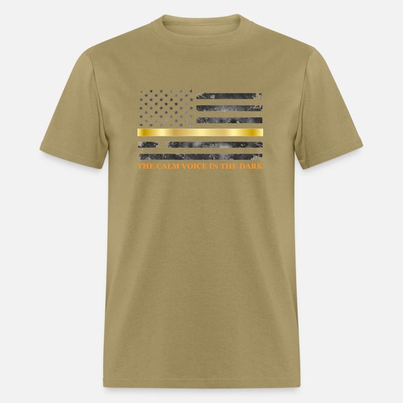 Dispatcher - Thin Yellow Gold Line 911 Emergency