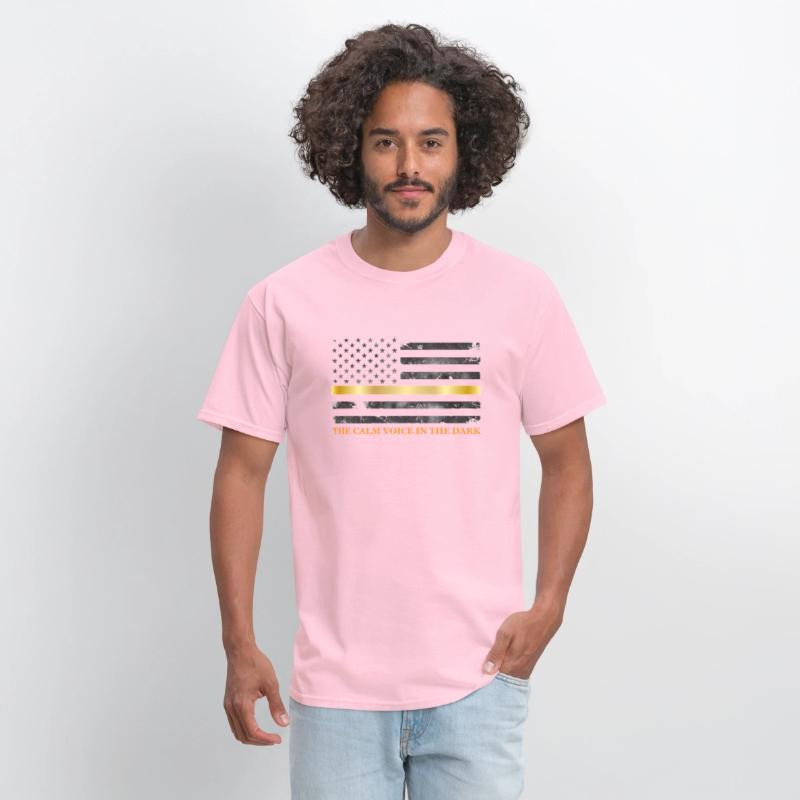 Dispatcher - Thin Yellow Gold Line 911 Emergency