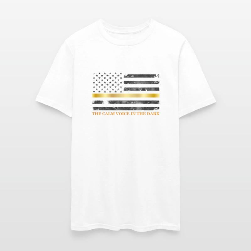 Dispatcher - Thin Yellow Gold Line 911 Emergency