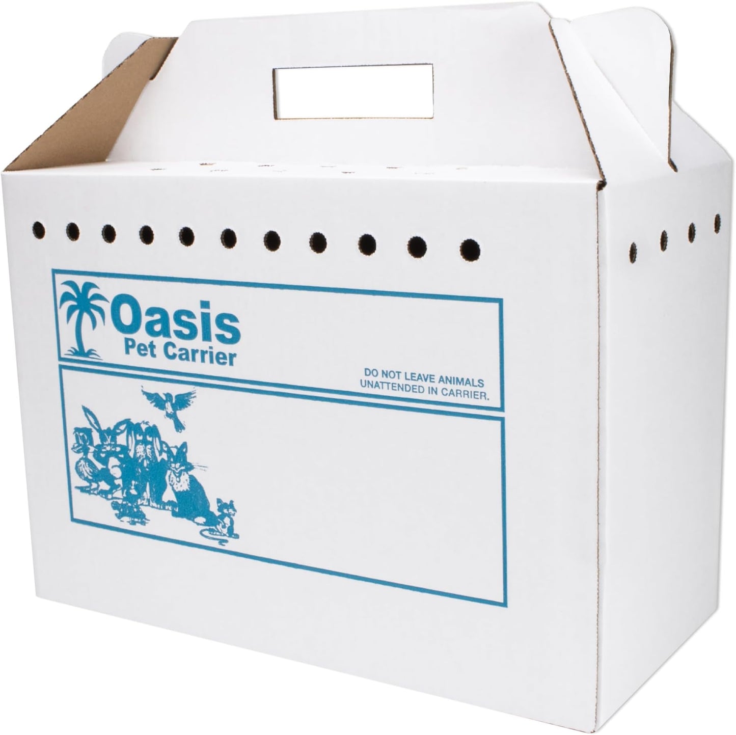 Disposable Cardboard Pet Carrier 12/Case | Sturdy  - Premium Quality